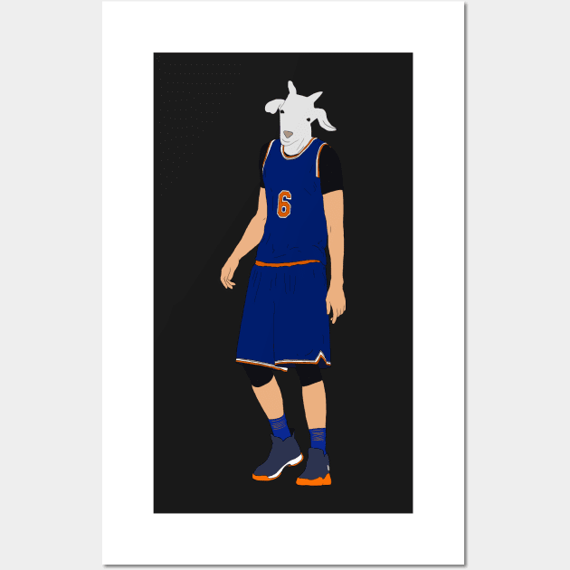 Kristaps Porzingis, The GOAT Wall Art by rattraptees